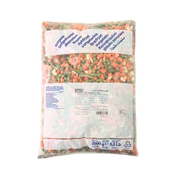 Frozen Mixed Vegetables Farmila 4 way Mix 2.5kg