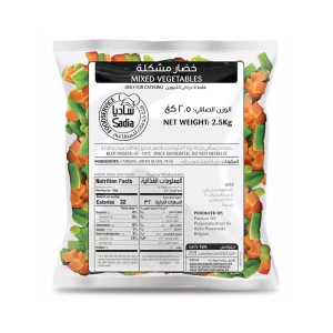 Frozen Mixed Vegetables Sadia 3 way Mix 4*2.5kg